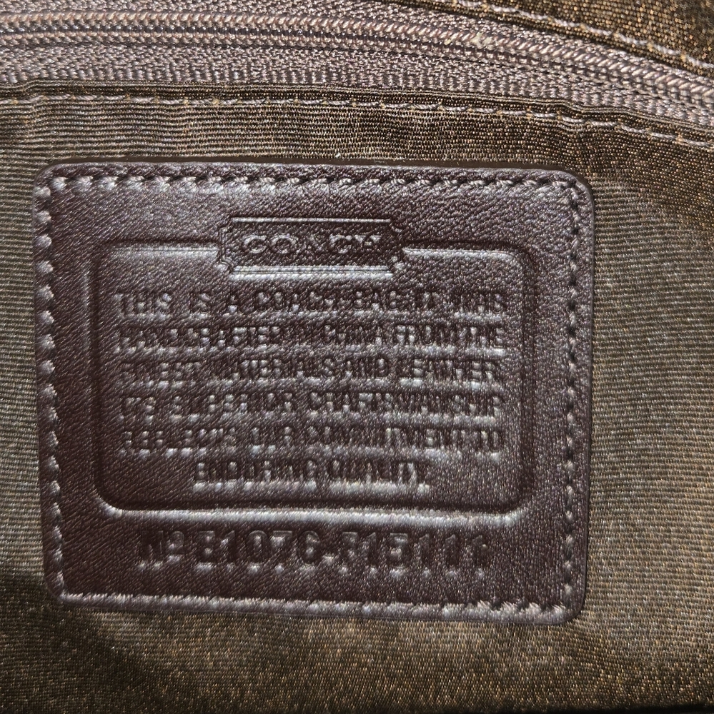 Coach Signature Canvas Small Hobo Bag in Brown and Tan - Picture 4 of 4